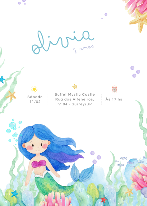 Convite Digital Sereia