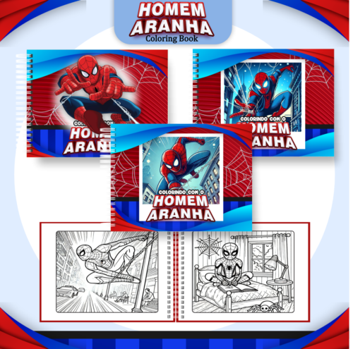Livro de Colorir Homem Aranha - Imagem 2