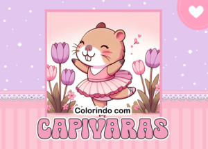 Livro de Colorir Capivara