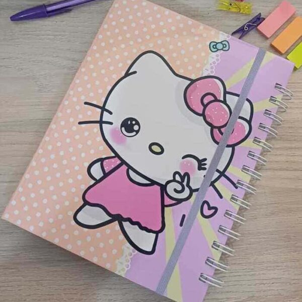 Caderno e Bloco Hello Kitty
