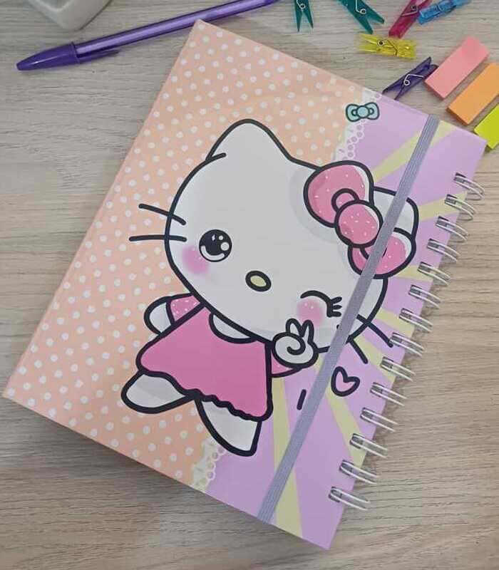 Hello Kitty 700x800 Caderno e Bloco Hello Kitty - Imagem 1