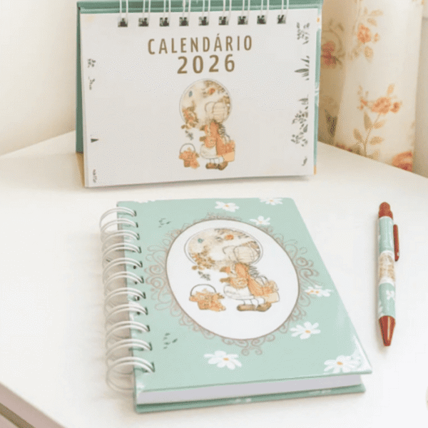 Caderno Sara Kay (Calendário + Caneta)