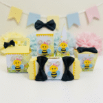 Kit de Festa de Caixas Personalizadas Tema Abelhinha