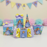 Kit de Festa Caixas Personalizadas Tema Princesa Sofia