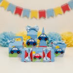 Kit de Festa Caixas Personalizadas Tema Carrinhos