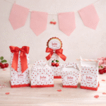 Kit de Festa Caixas Personalizadas Tema Cerejinha