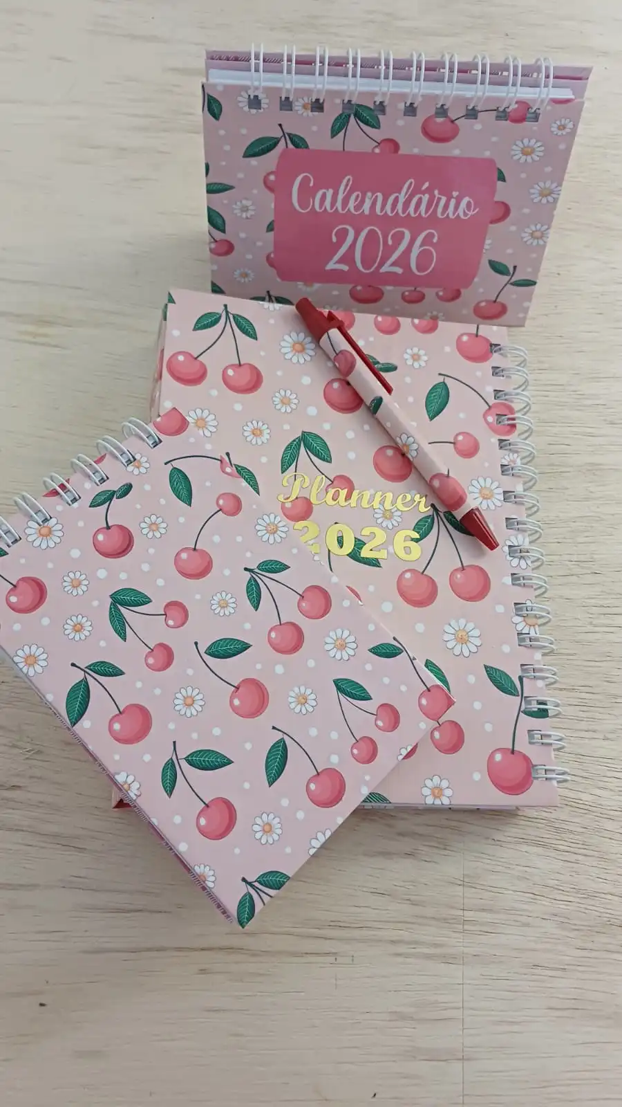 Kit Doce Cerejinha - Agenda, Bloquinho e Calendário 2026 - Imagem 2
