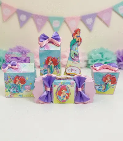 Kit de Festa Afetiva Personalizada Tema Pequena Sereia