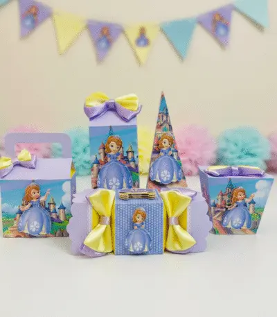 Kit de Festa Afetiva Personalizada Tema Princesa Sófia