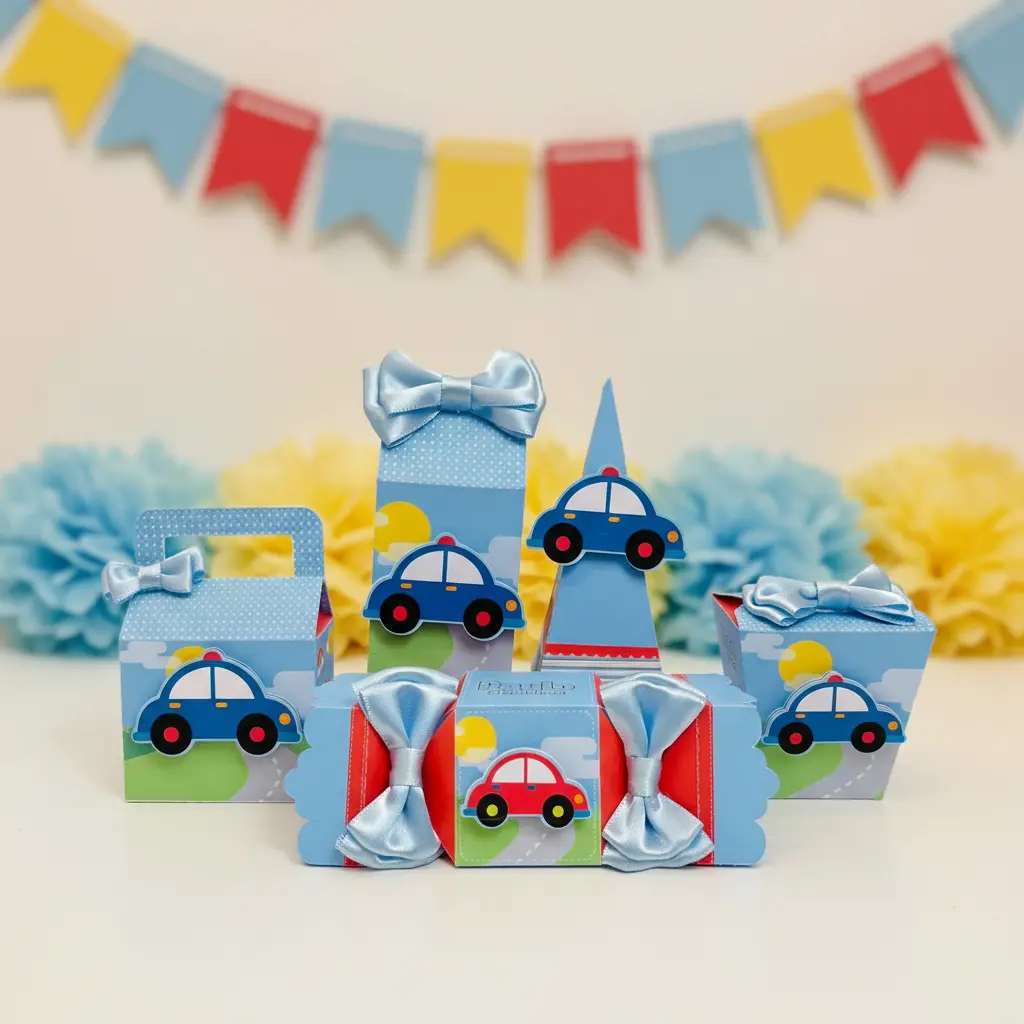 Kit de Festa Afetiva Personalizada Tema Carrinhos