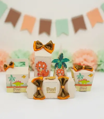 Kit de Festa Afetiva Personalizada Tema Dinossauro Baby