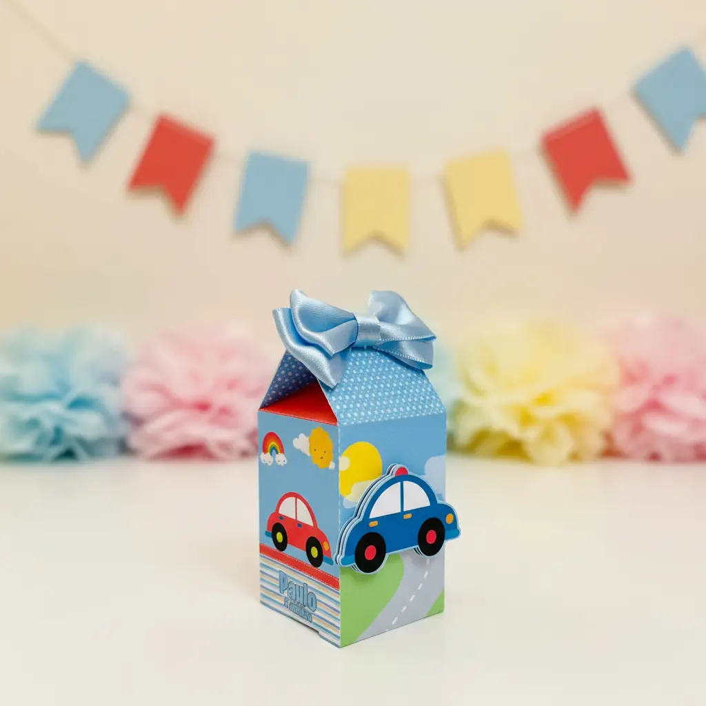 Kit de Festa Afetiva Personalizada Tema Carrinhos - Imagem 2