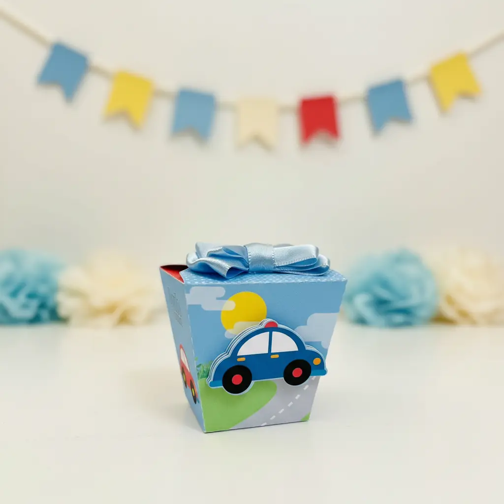 Kit de Festa Afetiva Personalizada Tema Carrinhos - Imagem 4
