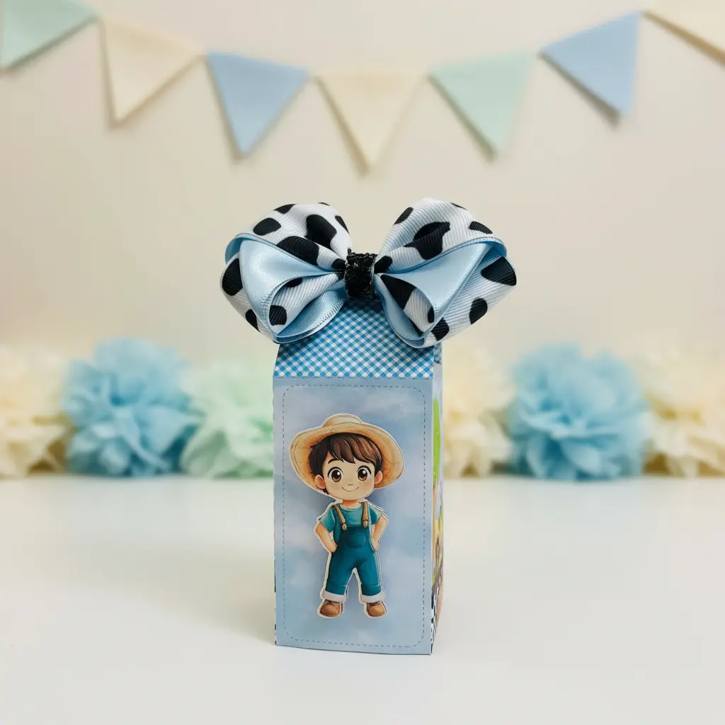 Kit de Festa Afetiva Personalizada Fazendinha Menino - Imagem 6