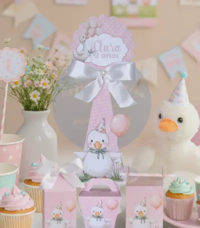 Kit de Festa Afetiva Personalizada Tema Patinha Country