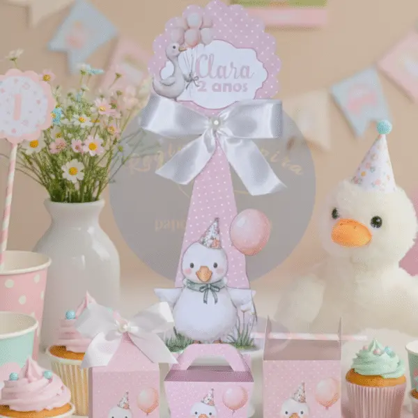 Kit de Festa Afetiva Personalizada Tema Patinha Country