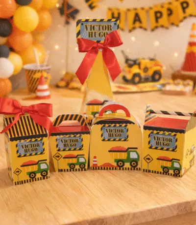 Kit Festa Afetiva Personalizada Tema Construção