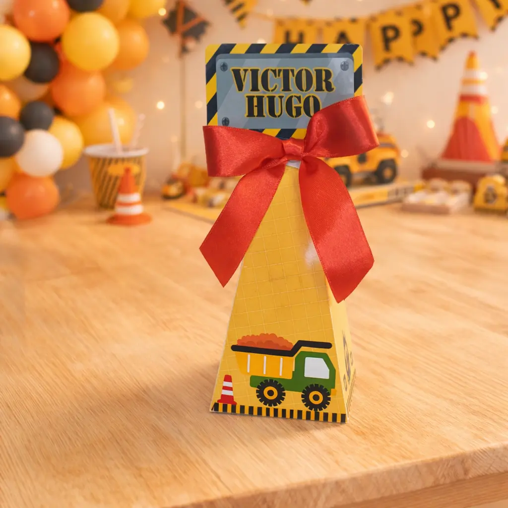 Kit de Festa Afetiva Personalizada Tema Construção - Imagem 2