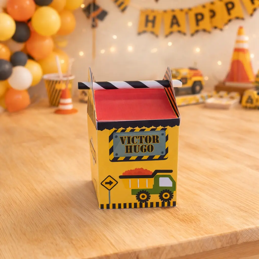 Kit de Festa Afetiva Personalizada Tema Construção - Imagem 4