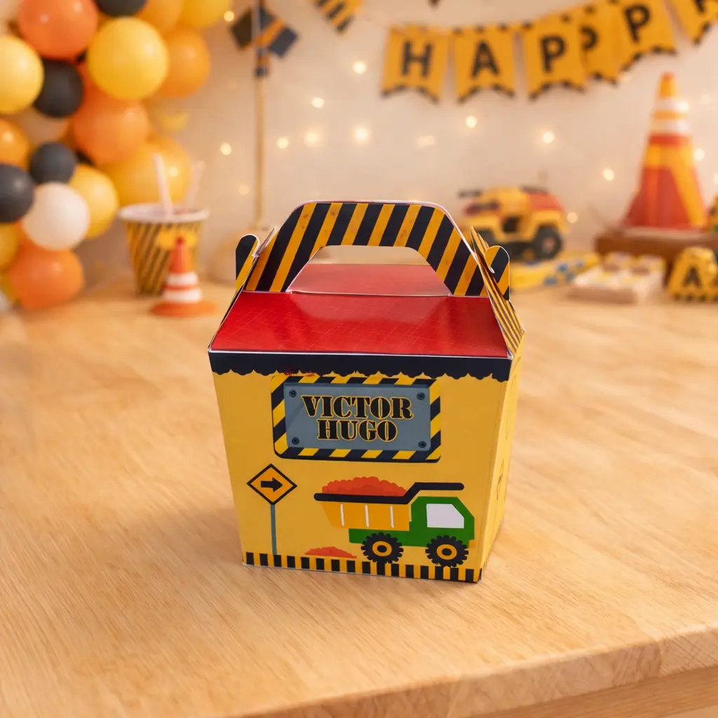 Kit de Festa Afetiva Personalizada Tema Construção - Imagem 5
