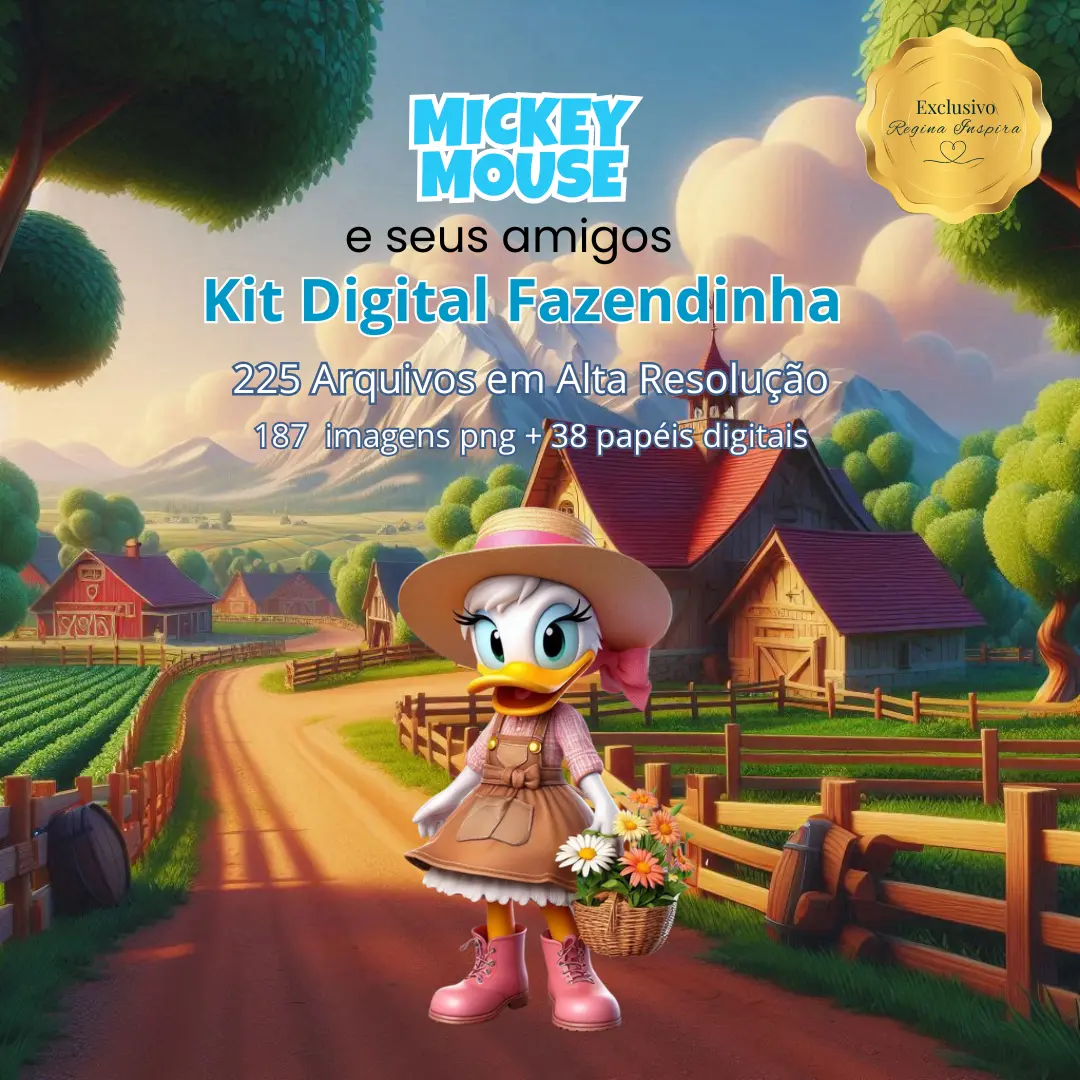 Kit Digital Mickey Mouse e Seus Amigos – Fazendinha - Imagem 5